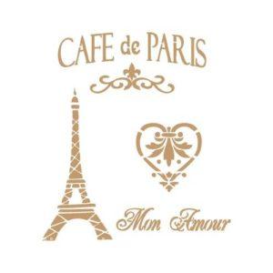 Café de París corazón Torre Eiffel