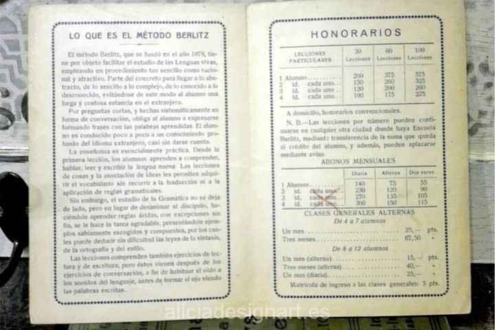 Libro de gramática inglesa de 1924 - Decoracíon de muebles antiguos estilo Shabby Chic, Provenzal, Rómantico, Nórdico