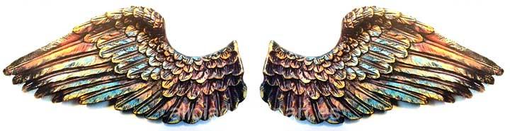 Pack de dos alas de ángel en resina blanca de Cadence para decorar - Taller decoración de muebles antiguos Madrid estilo Shabby Chic, Provenzal, Rómantico, Nórdico
