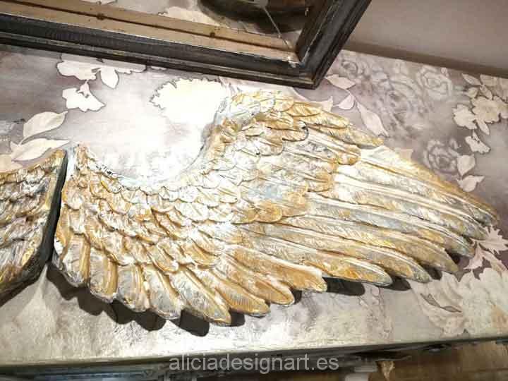 A3 Muebles De Pared Artesanal plantilla de alas de ángel grandes plantilla Shabby Chic Decoración