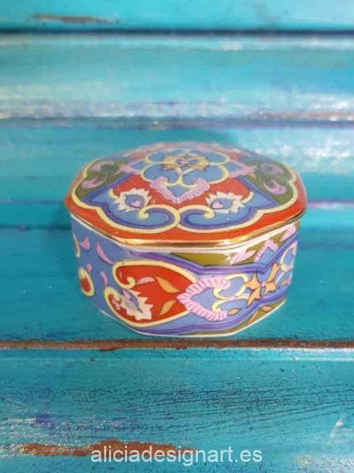 Lote de 12 auténticas cajas japonesas de porcelana - Taller decoración de muebles antiguos Madrid estilo Shabby Chic, Provenzal, Romántico, Nórdico