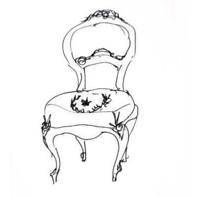 Silla compleja decorada por encargo exclusivamente para ti - Taller decoración de muebles antiguos Madrid estilo Shabby Chic, Provenzal, Romántico, Nórdico
