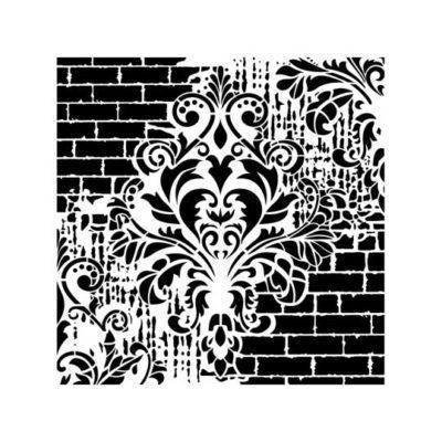 Plantilla de stencil steampunk estarcido Grunge Midi de Cadence GCSS002 - Taller decoración de muebles antiguos Madrid estilo Shabby Chic, Provenzal, Romántico, Nórdico