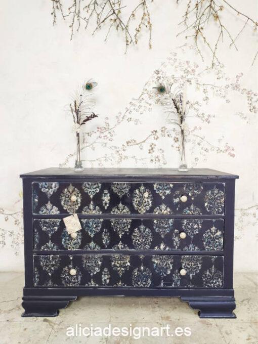 Pintura acrílica Cadence Hybrid Azul Oscuro H062 70ml - Decoración de muebles antiguos estilo Shabby Chic, Provenzal, Romántico, Nórdico