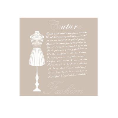 Plantilla de stencil estarcido Couture Fashion AS455 - Taller decoración de muebles antiguos Madrid estilo Shabby Chic, Provenzal, Romántico, Nórdico