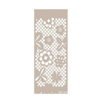 Plantilla de stencil estarcido Mix Media con encaje de flores de Cadence MU044 - Taller decoración de muebles antiguos Madrid estilo Shabby Chic, Provenzal, Romántico, Nórdico